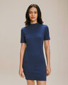 Vestido Corto Cuello Perkins,AZUL P1